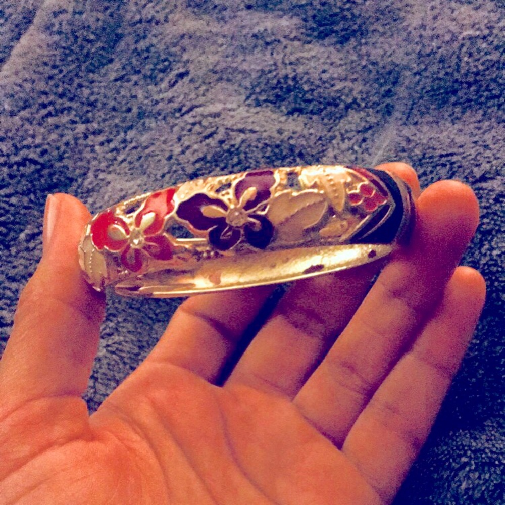 Gold Floral Bracelet